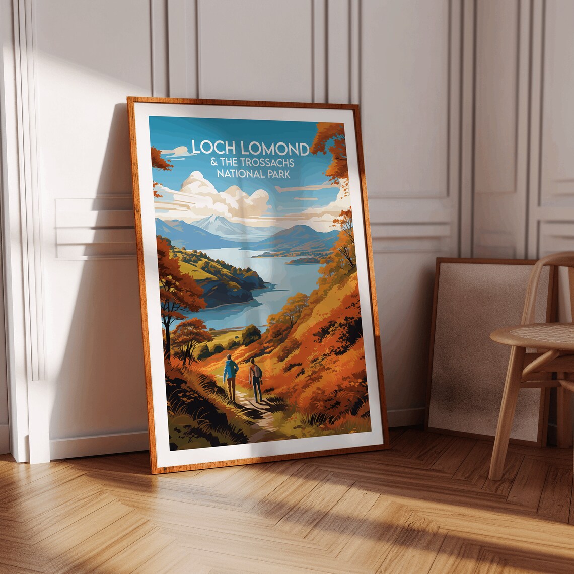 Loch Lomond and the Trossachs Scotland Autumn Lake Travel Poster - Image 3