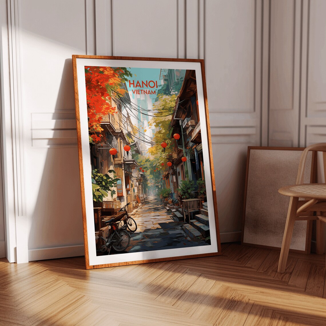 Hanoi Travel Poster, Vietnam Custom Travel Print - Image 2