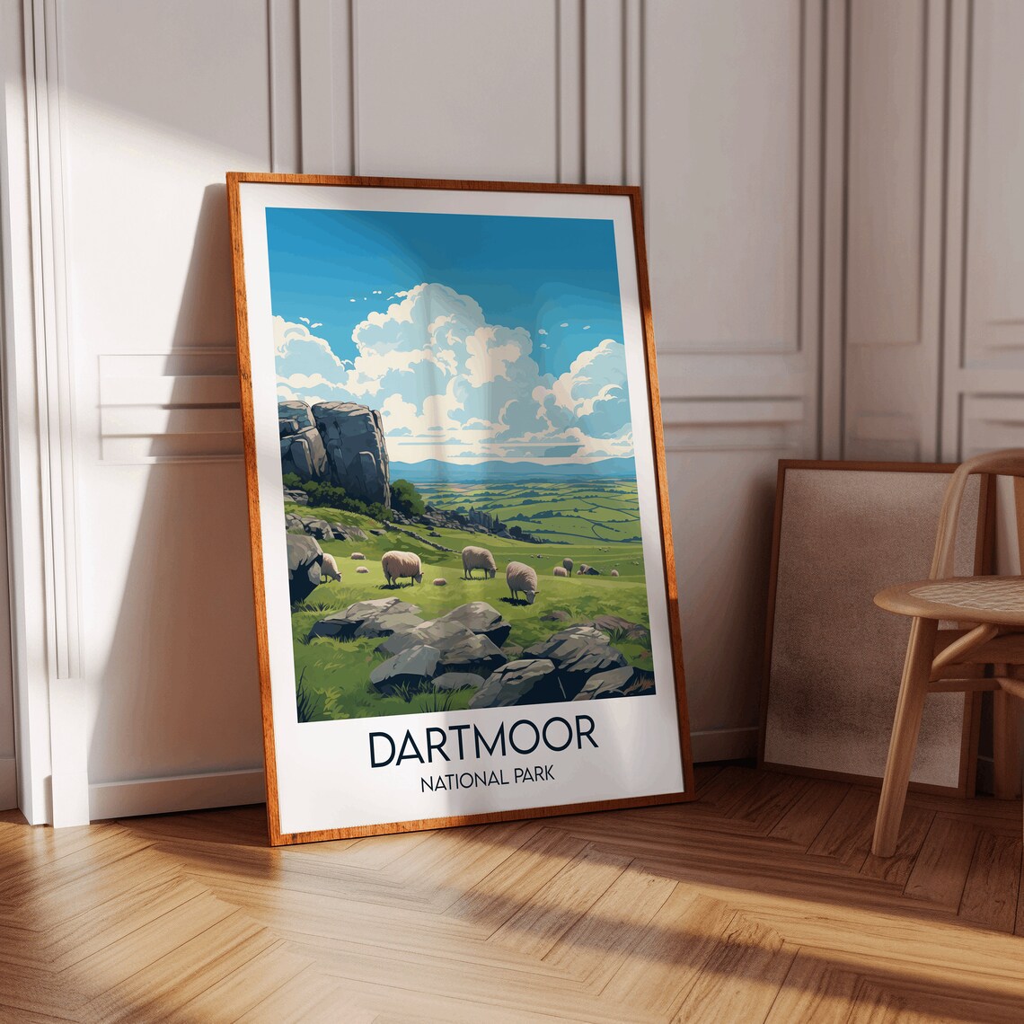 Dartmoor National Park Travel Poster, UK Custom Personalised - Image 4