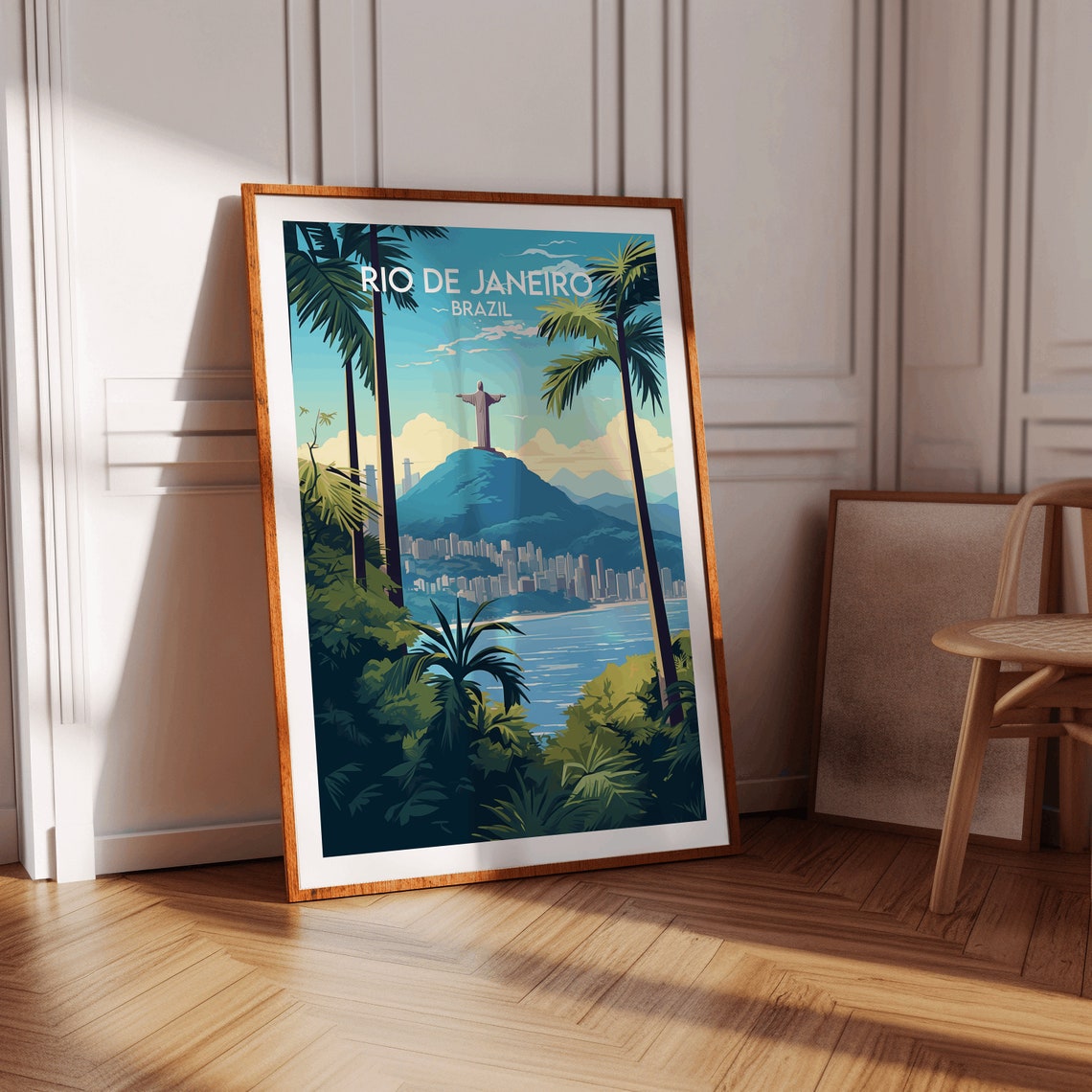 Rio De Janeiro Brazil Christ the Redeemer Corcovado View Poster - Image 2