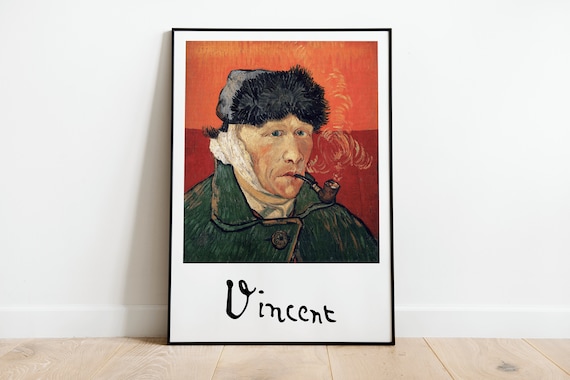 Vincent Van Gogh Self Portrait Vincent Wall Art Print Poster A3 A4 High Quality Classic Home Decor Giclee Print