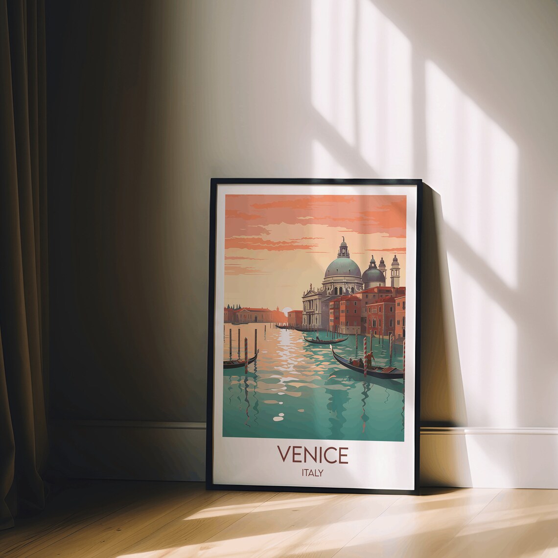 Venice Travel Poster, Italy Custom Personalised Gift - Image 2