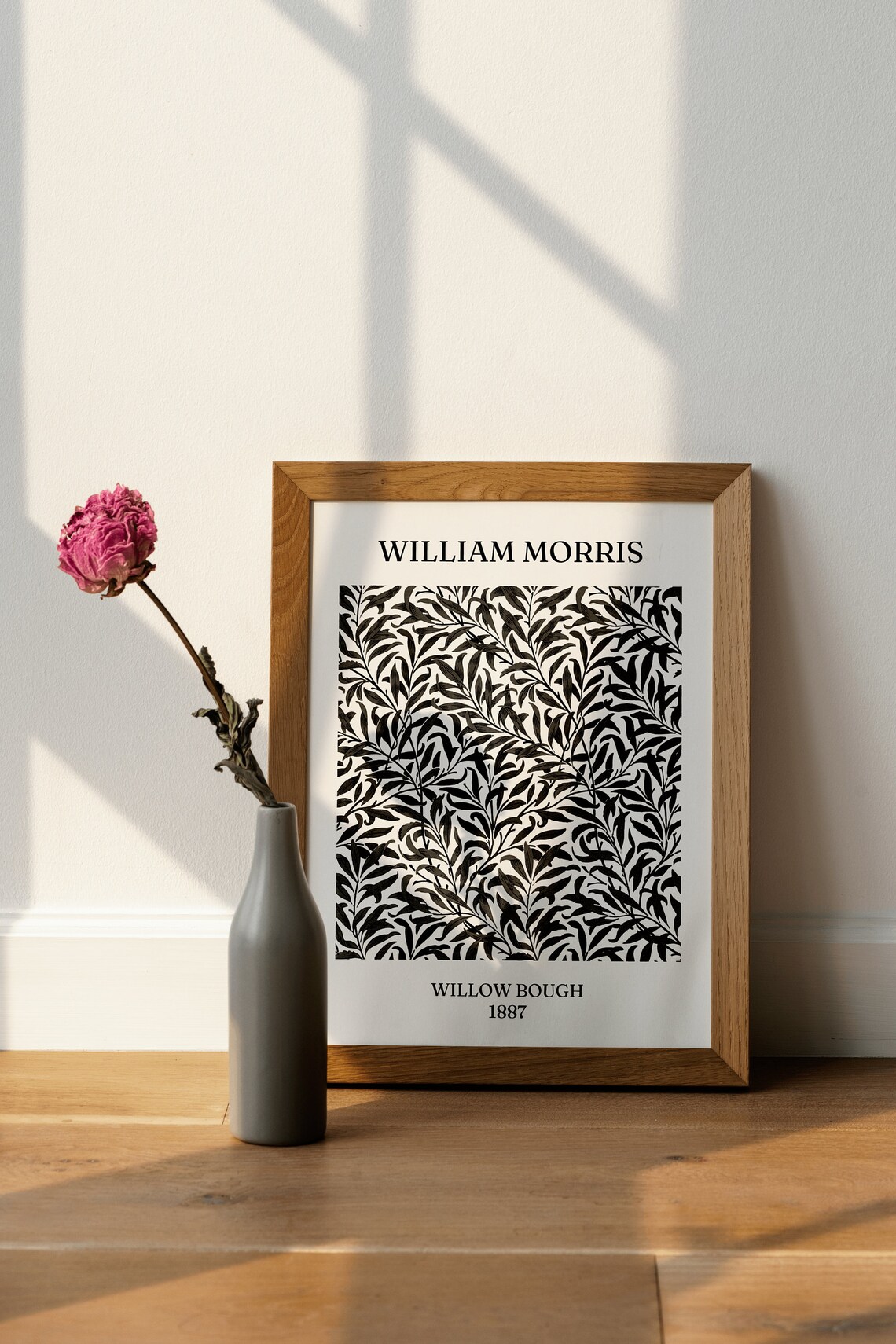 William Morris Willow Bough Black and White Art Print - Image 4