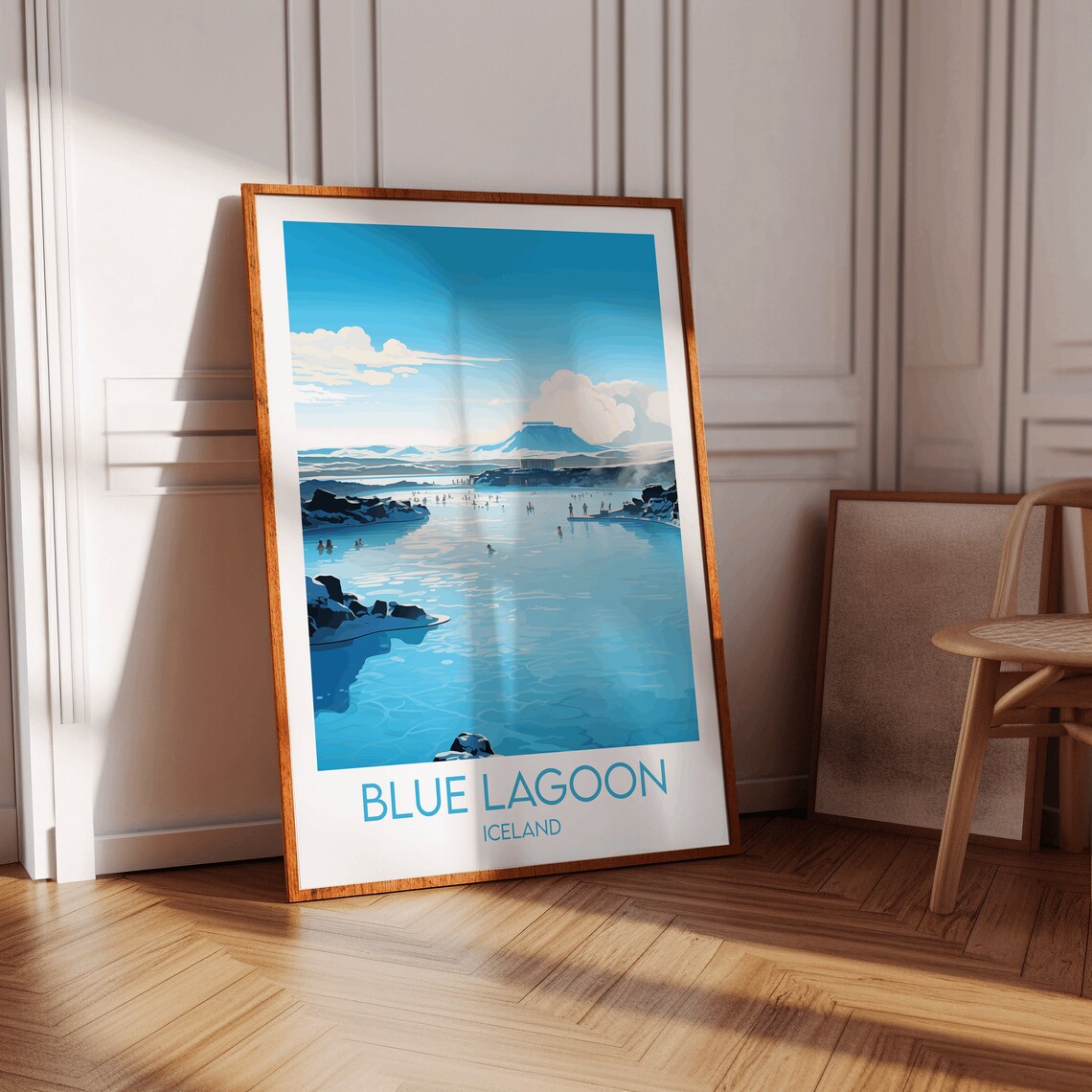 Blue Lagoon Travel Poster, Custom Personalised Gift - Image 3