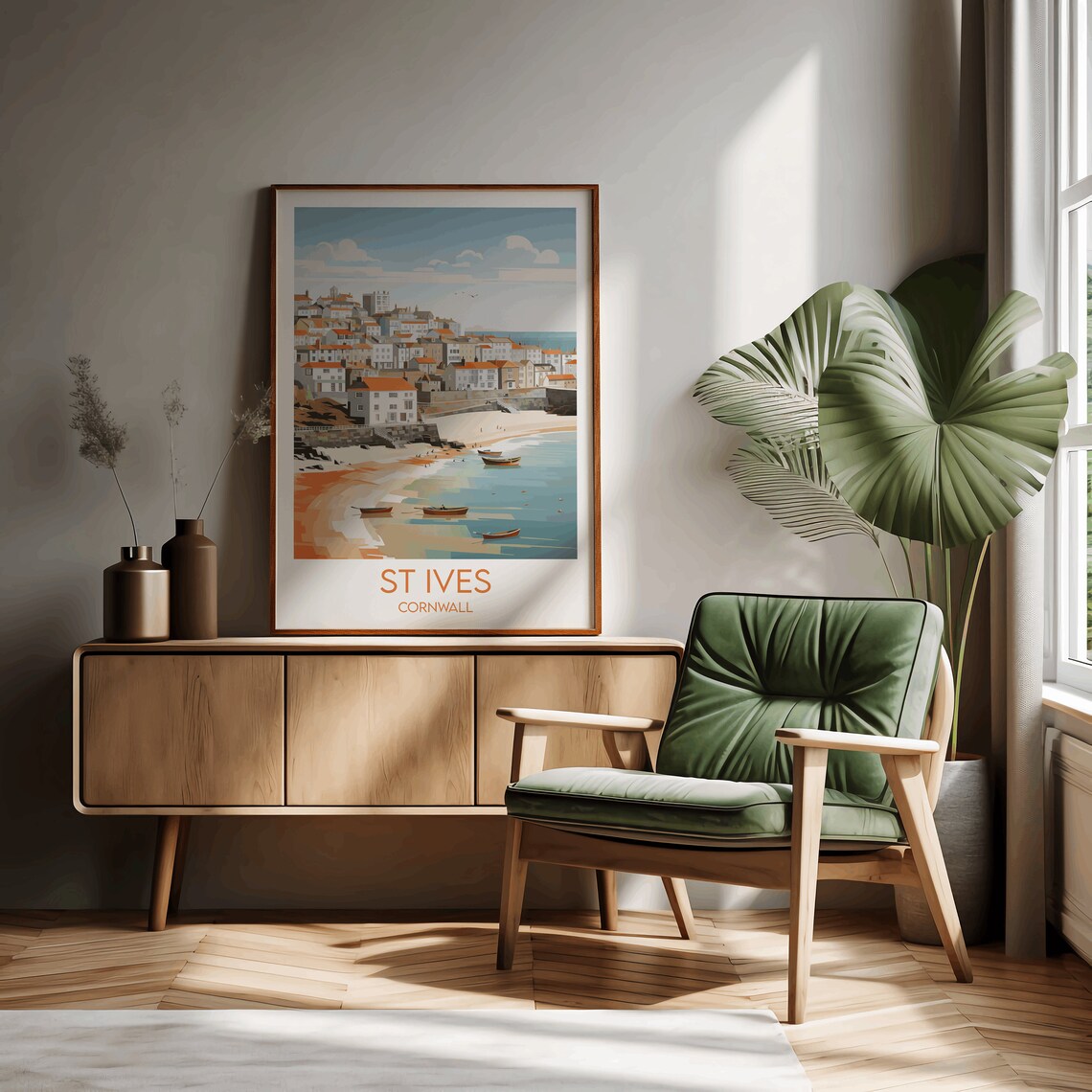 St Ives Travel Poster, Custom Personalised - Image 2