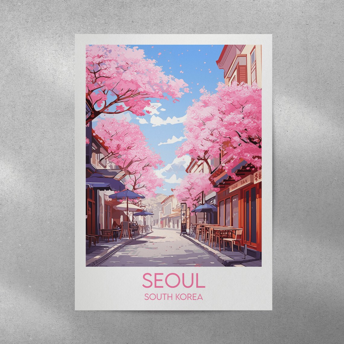 Seoul Travel Poster, South Korea Travel Print - Image 4