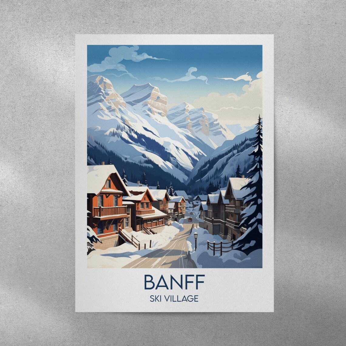 Banff Travel Poster, Custom Personalised Gift - Image 3