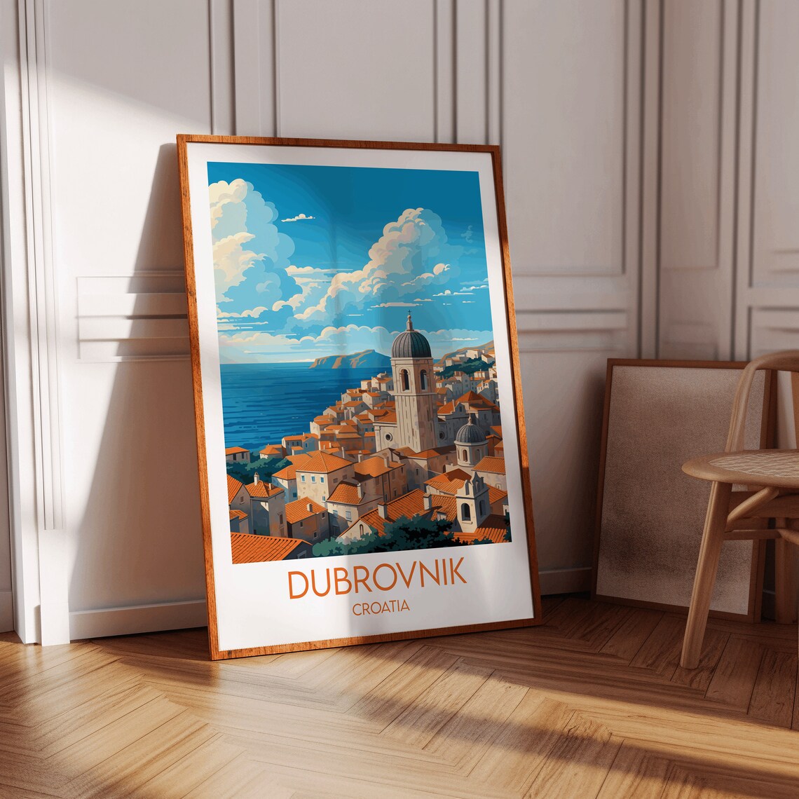 Dubrovnik Travel Poster, Croatia Custom Personalised - Image 3