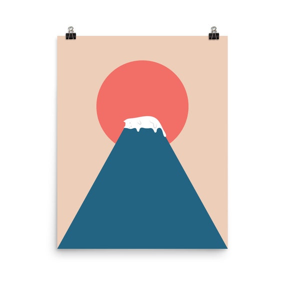 Cat Landscape 28a Art Print