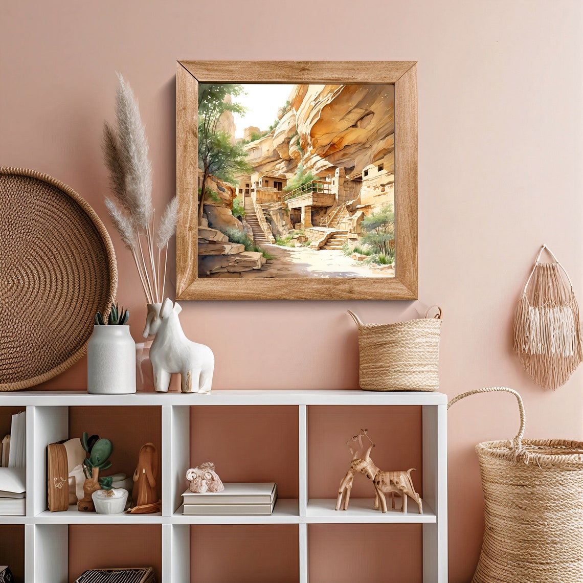 Mesa Verde National Park Watercolor Painting Art Print Travel Watercolor Poster National Park Mesa Verde Print Living Room Art Home Gift Mv - Image 3