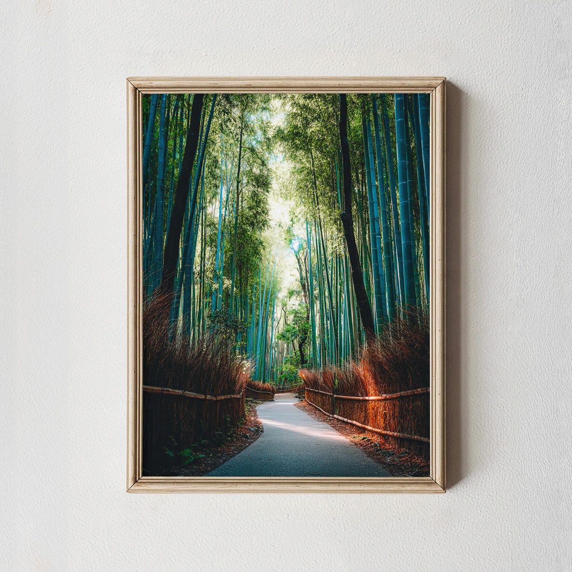 Kyoto Bamboo Forest Print Zen Landscape Wall Art