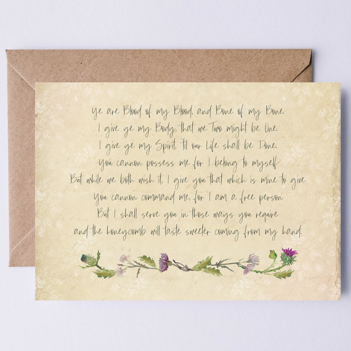 Scottish Thistles, Ye Are Blood Of My Blood Art Print