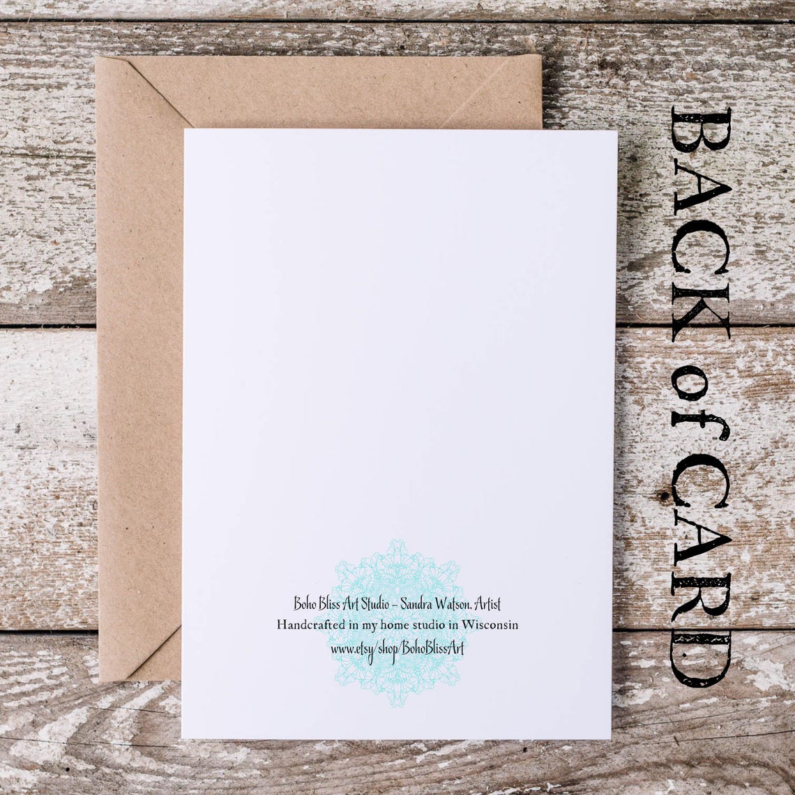 Irish Blessing Harp Shamrock Wedding Wishes Watercolor Greeting Card - Image 2