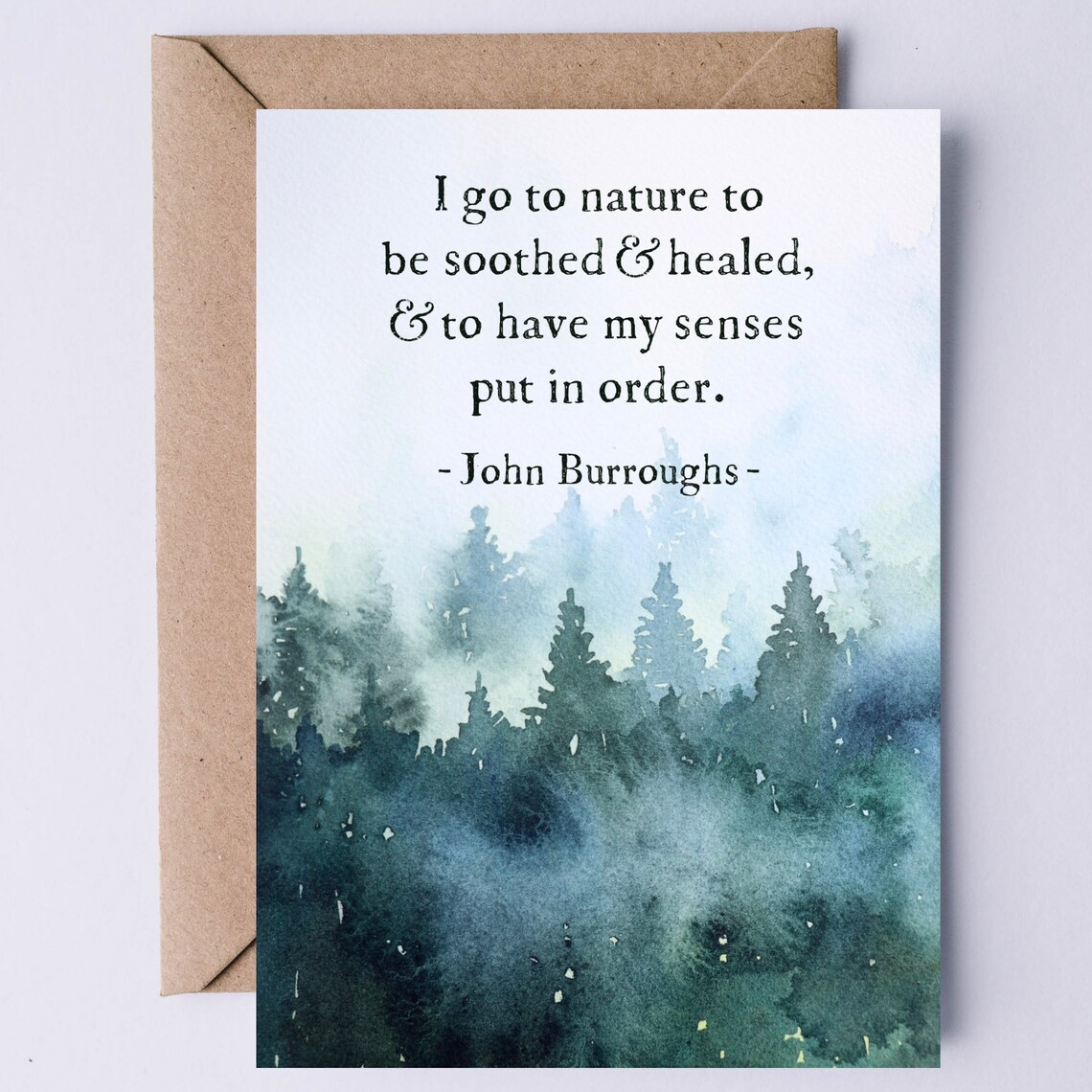 John Burroughs Nature Quote, Environmentalist Art Print