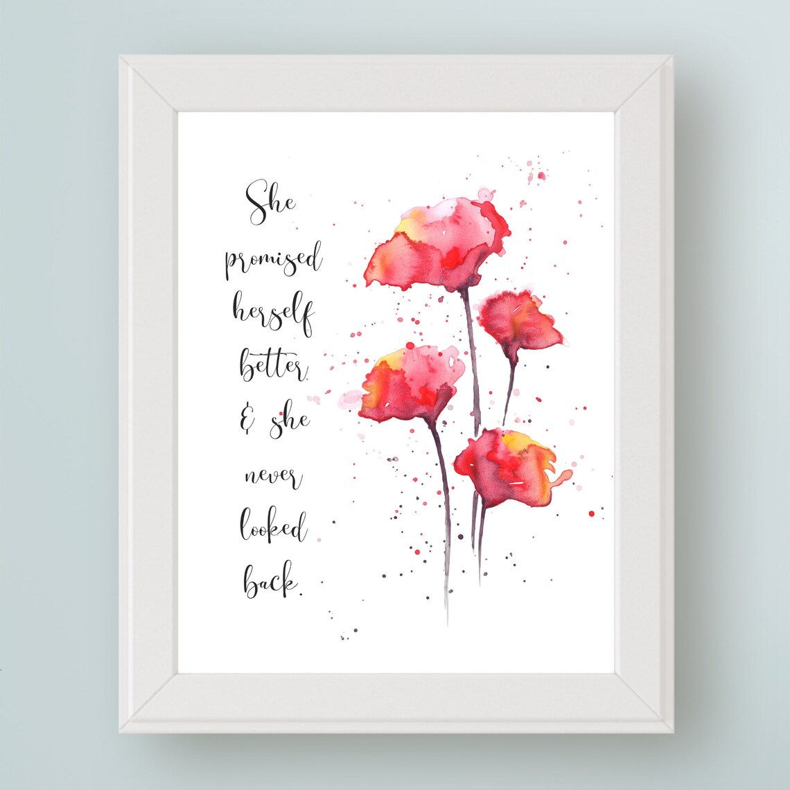 Strong Woman Empowerment Inspirational Quote Art Print