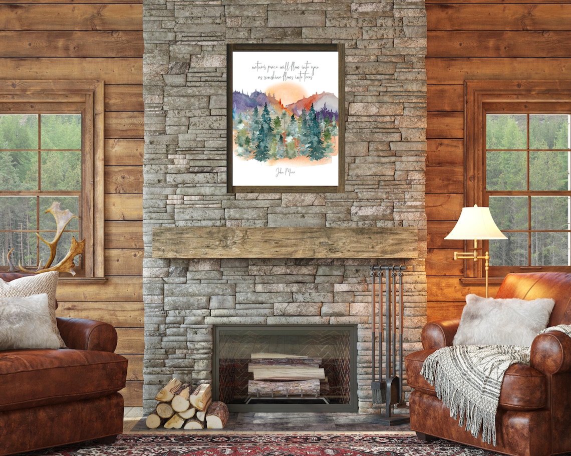 John Muir Quote, Tree-Hugger Nature Wall Art Print - Image 2