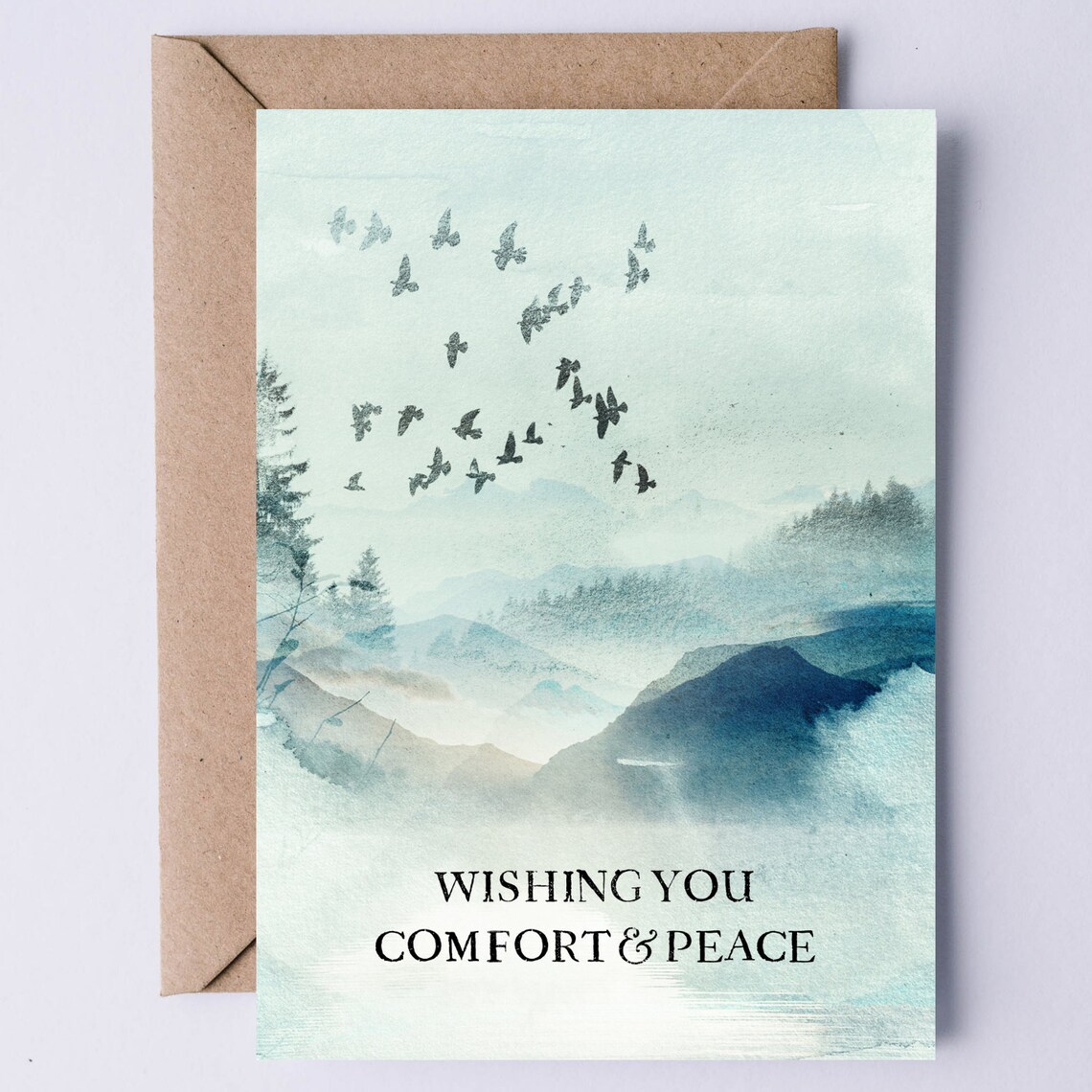 Sympathy Comfort Peace Nature Poster Print for Loss