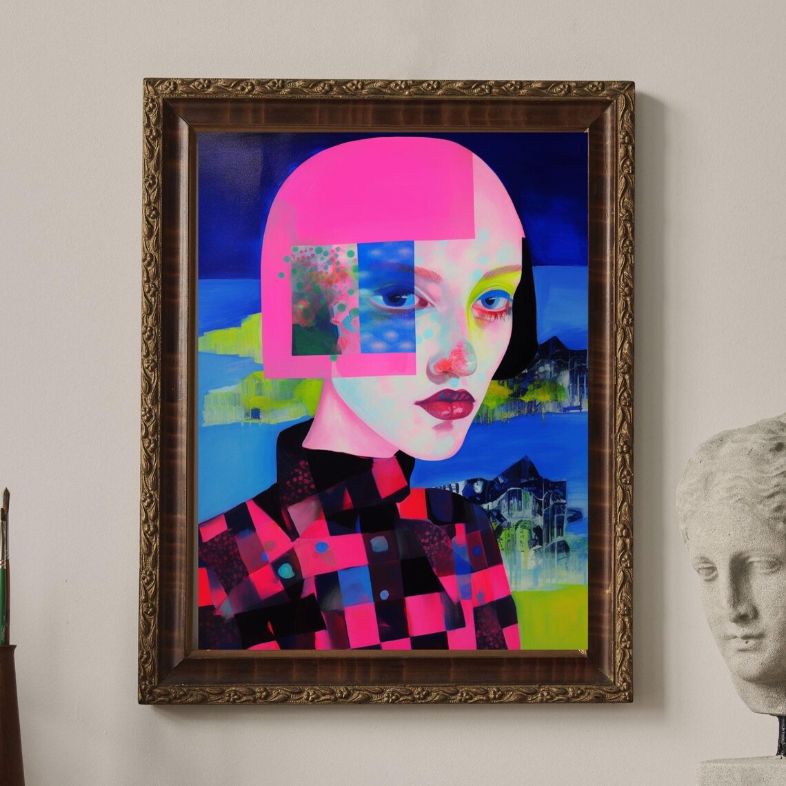 Riverbed No2 Unique Canvas Art Print
