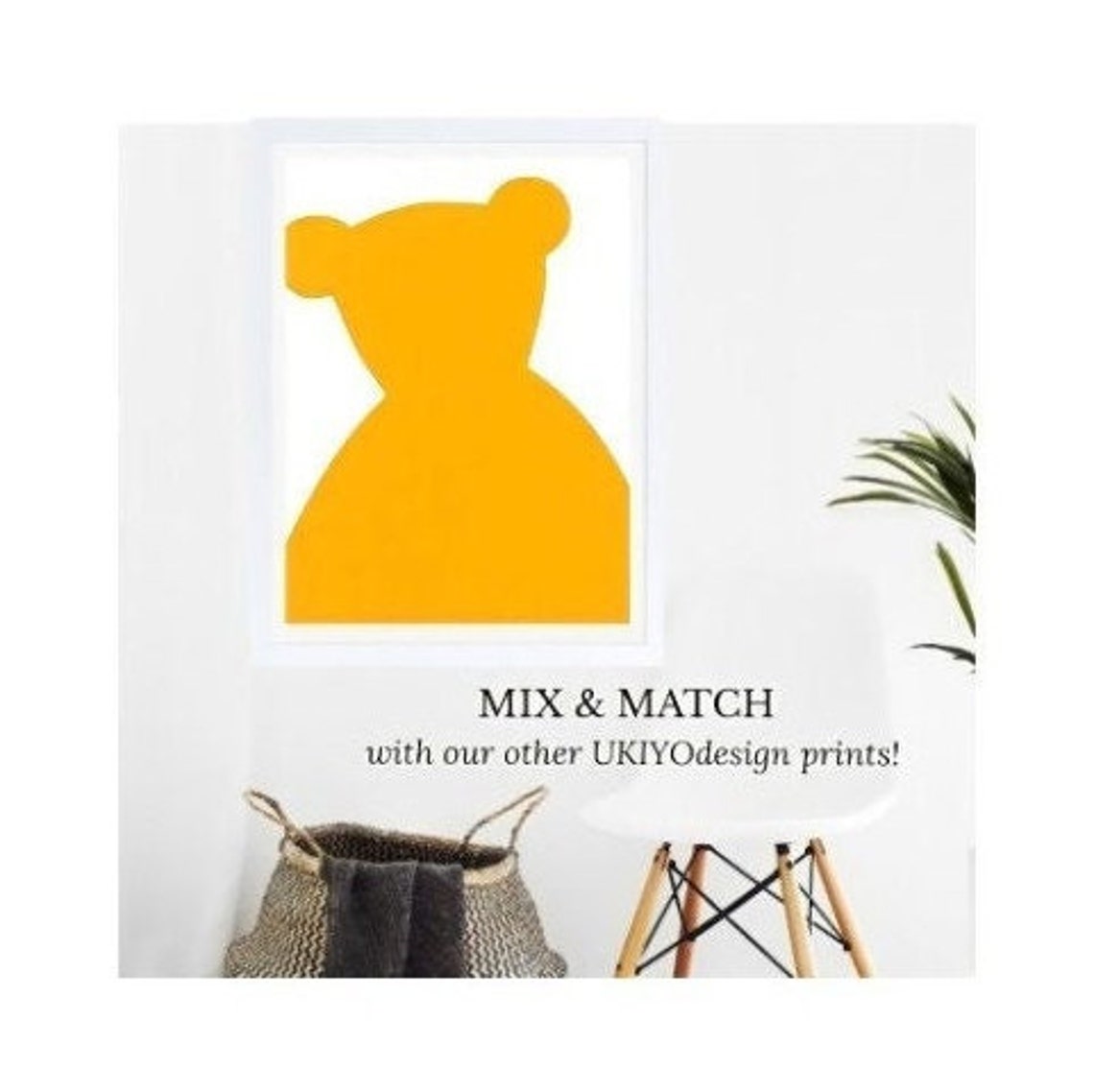 Bear Print, Ukiyobrights Nursery Decor - Image 4