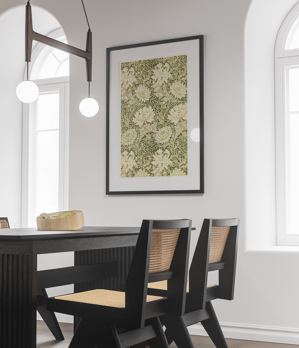 William Morris Chrysanthemum Pattern, Art Nouveau Poster - Image 3