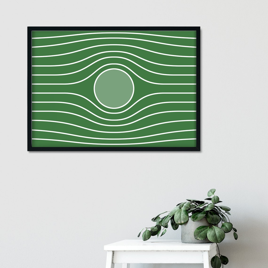 Bernoulli Principle Fluid Flow Lines Red Abstract Science Art Poster - Image 2