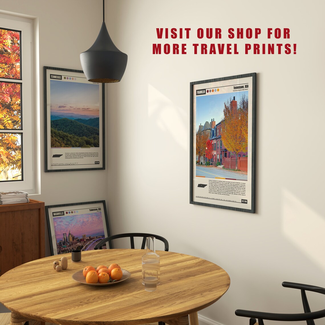 Franklin Tennessee America's Favorite Main Street Travel Poster - Image 6