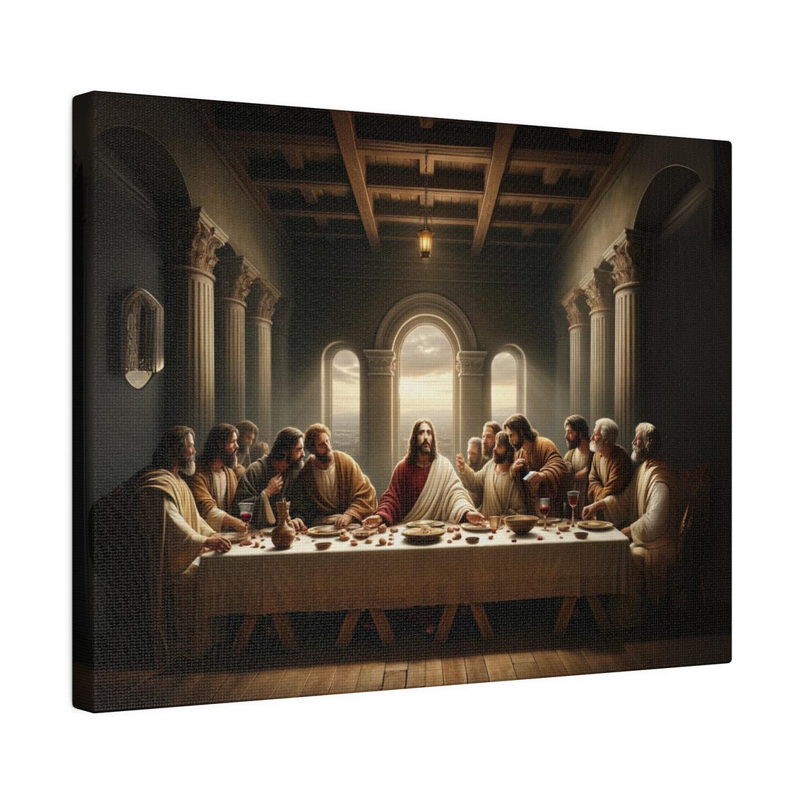 Sacred Last Supper Of Jesus And The Disciples Biblical Poster