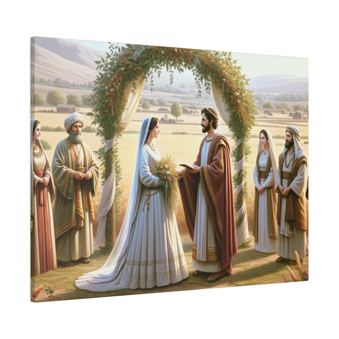 The Story Of Ruth: Ruth Marries Boaz Art Print