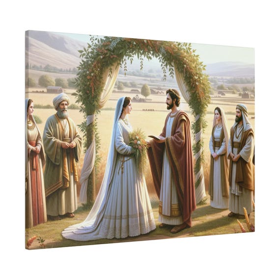 The Story Of Ruth: Ruth Marries Boaz Art Print
