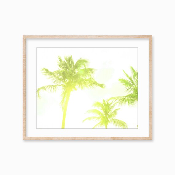 Palm Trees Print Tropical Wall Art Boho Beach Decor Travel Wall Art Large Poster