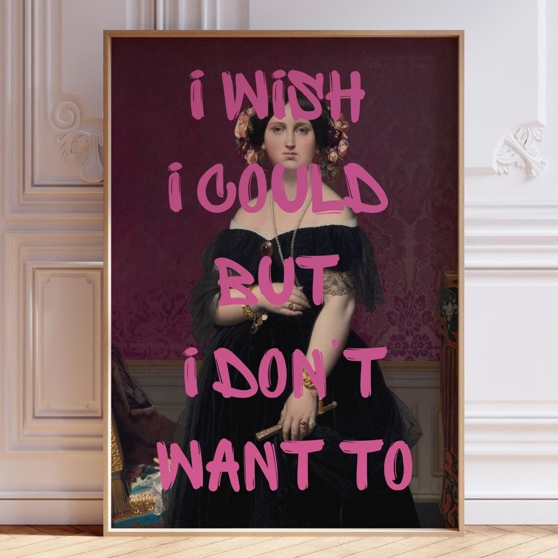 Altered Art Print, Pink Graffiti Maximalist Poster - Image 8
