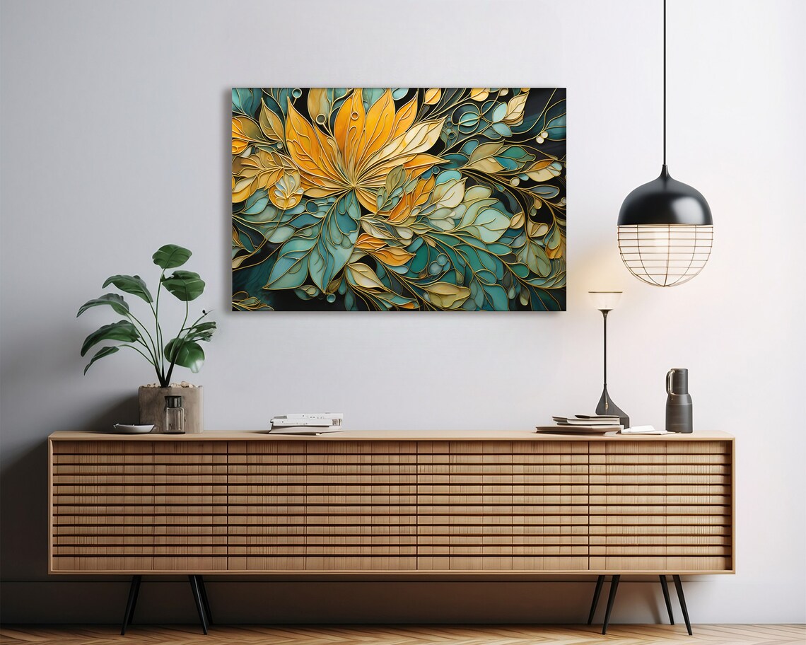 Boho Botanical Abstract Nature-Inspired Poster Print - Image 2
