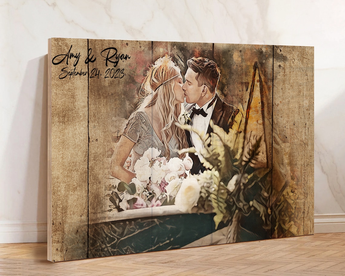 Personalized Wedding Gift For Couple, Table Decor - Image 2