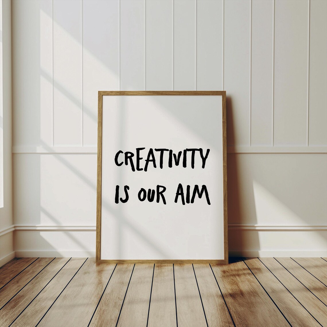 Creativity Is Our Aim Minimalist Art Print
