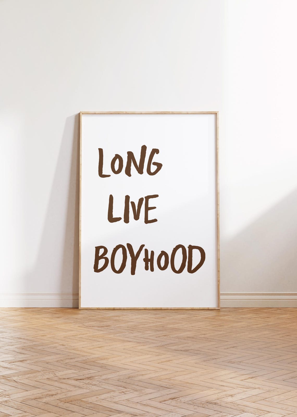 Long Live Boyhood Print Minimalist Kids Room Decor