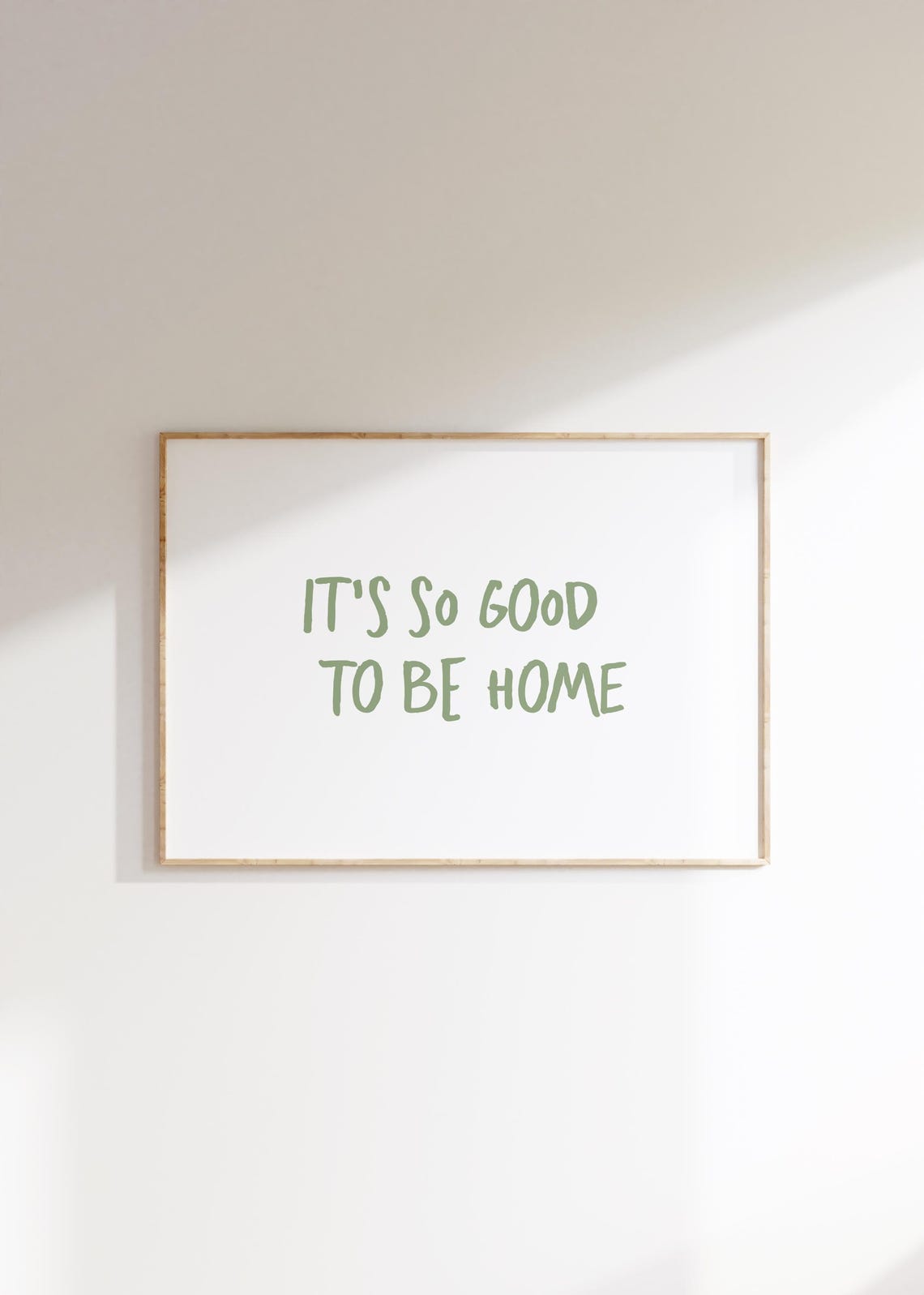Uplifting Home Quote Print Minimalist Typography Art