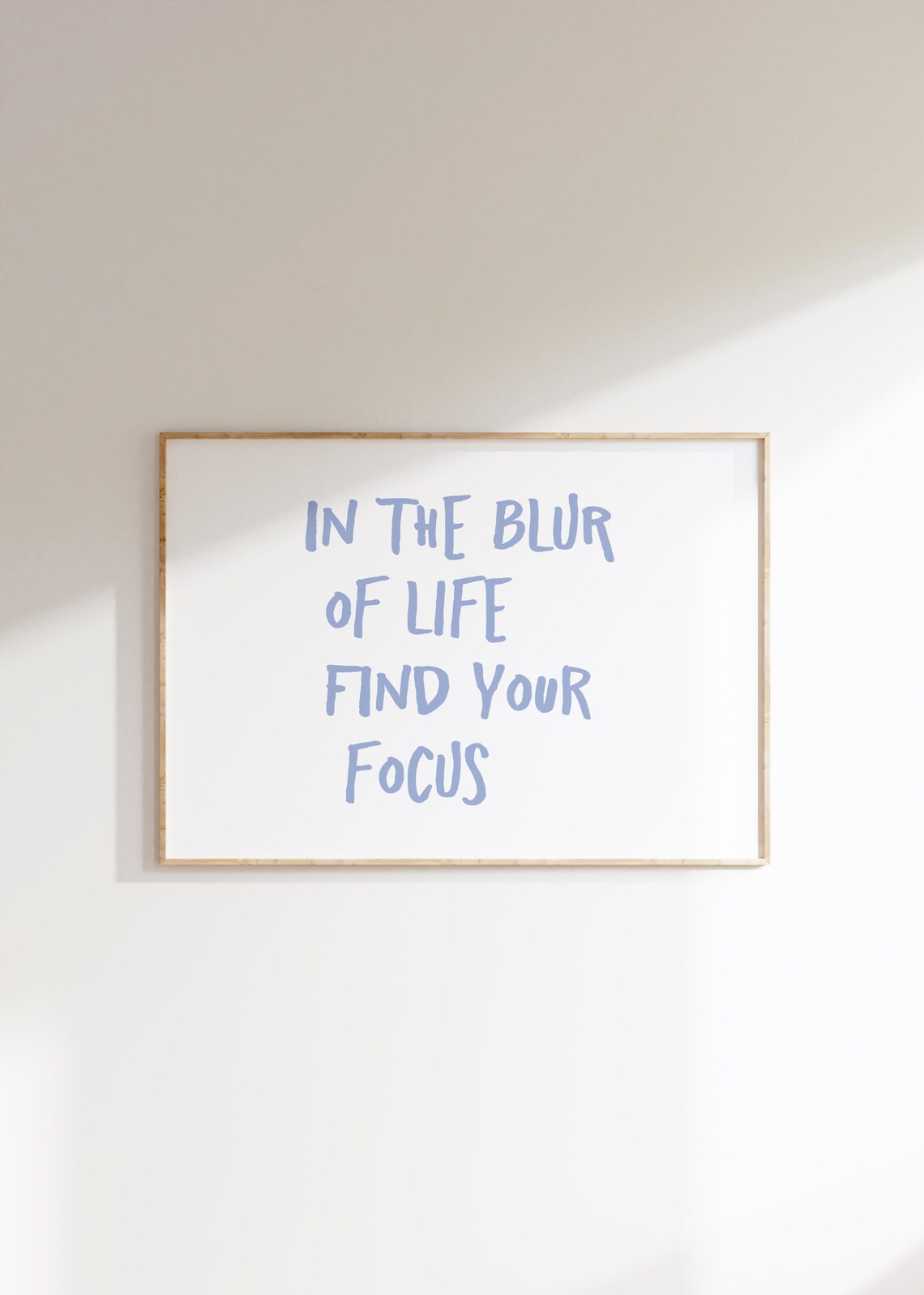 Find Your Focus Quote, Minimalist Typography Art Print