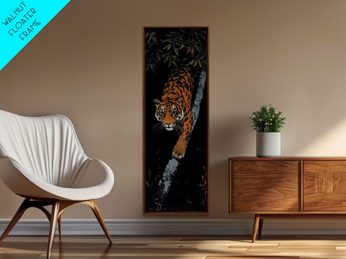 Majestic Tiger Stalking Through The Jungle Art Print - Image 2