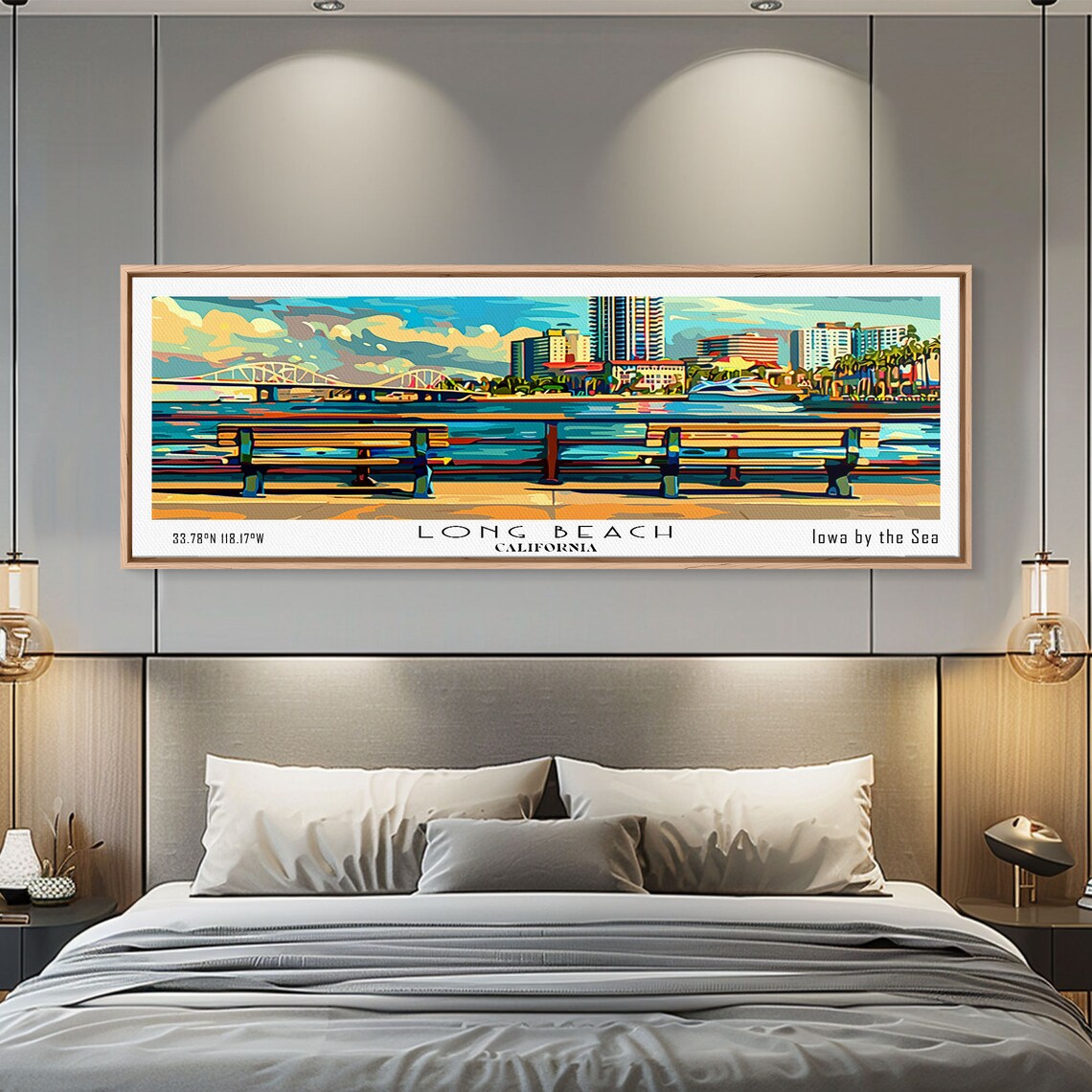 Long Beach California Retro Style Travel Poster - Image 5
