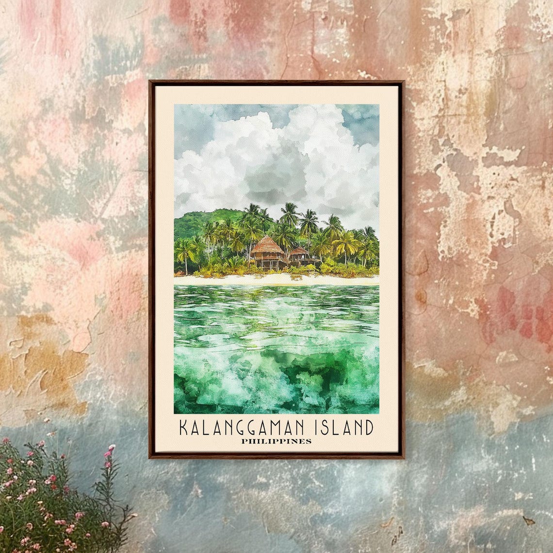 Kalanggaman Island Philippines Palm Beach Turquoise Water Poster Art - Image 4