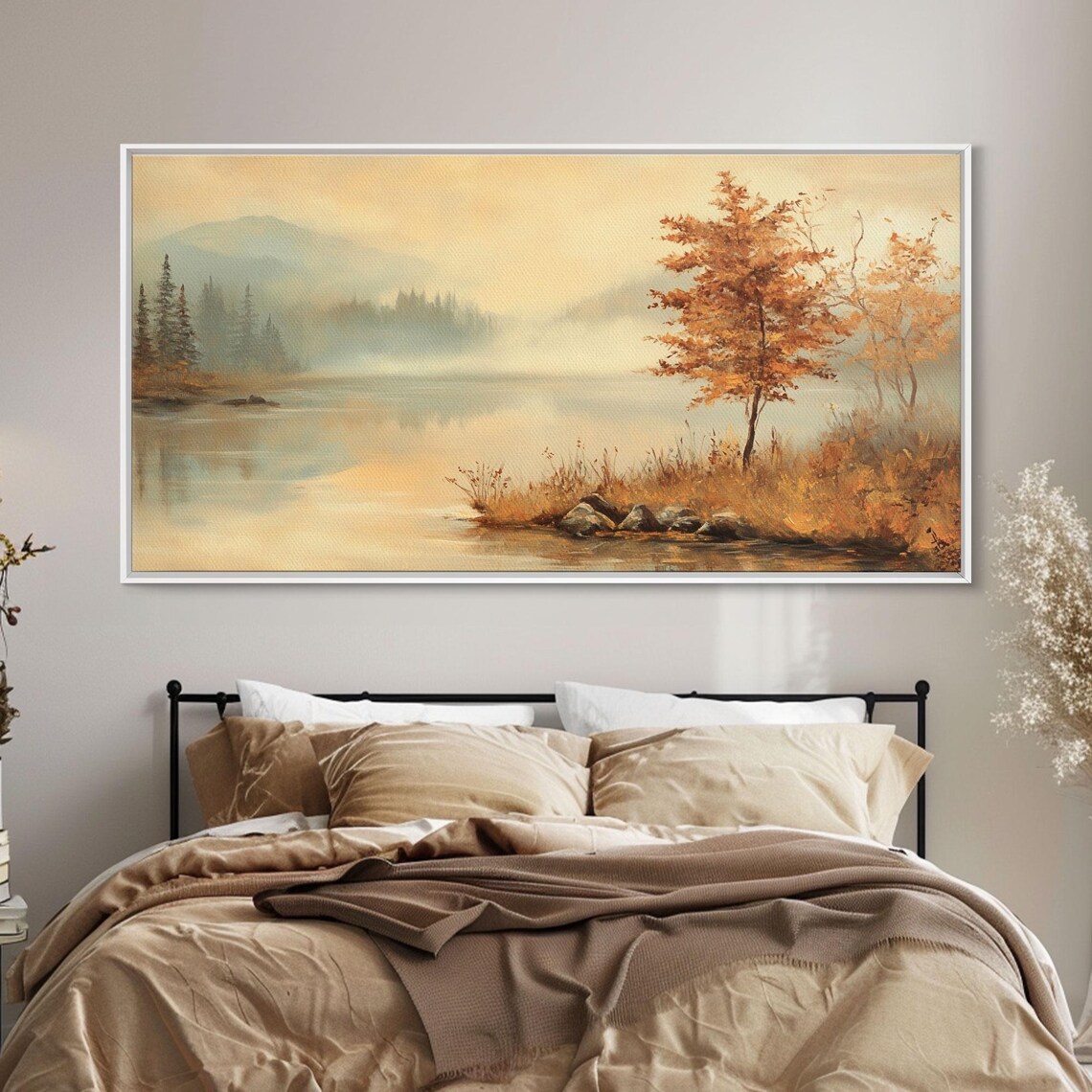 Fall In The Countryside Moody Wall Decor Framed Print Seasonal Autumn Decor - Image 6
