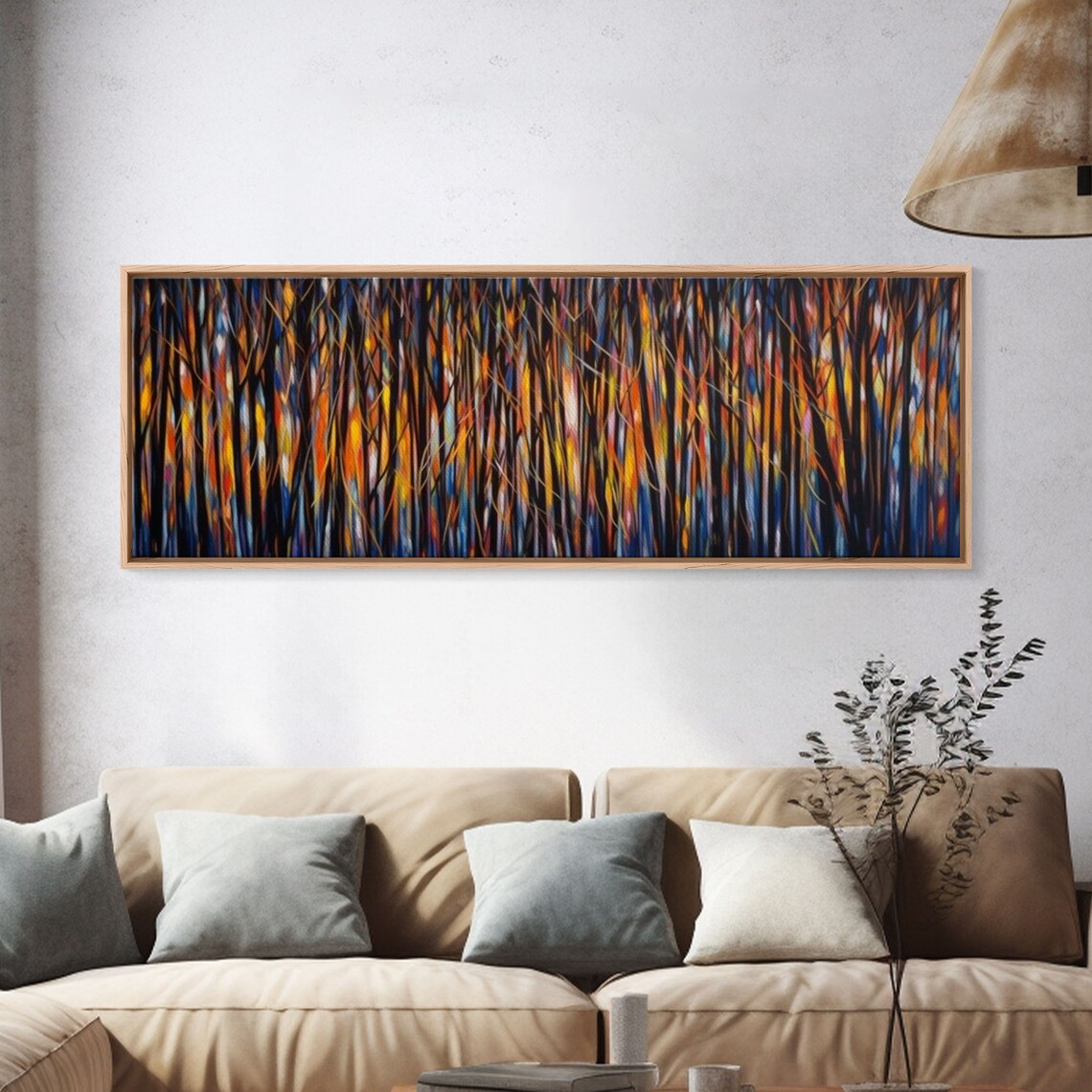 Abstract Forest Colorful Art Print, Tree Wall Decor - Image 4