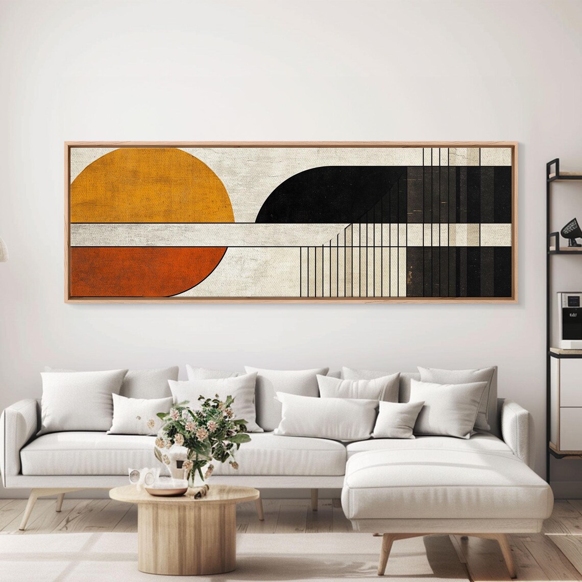 Art Deco Abstract Art Print, Muted Earth Tones - Image 5