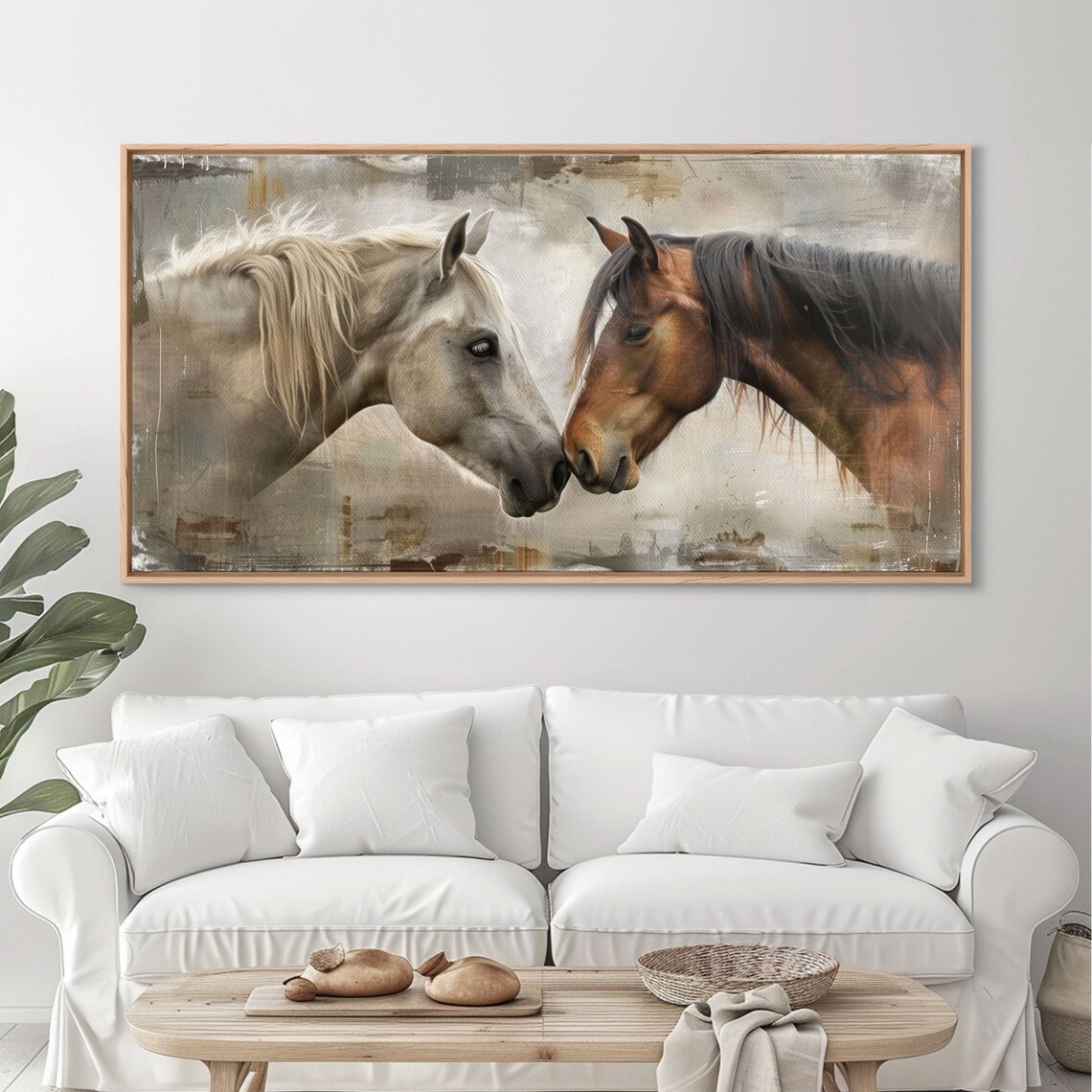 Cowboy Riding Desert Landscape Art Print, Rustic Western - Image 2