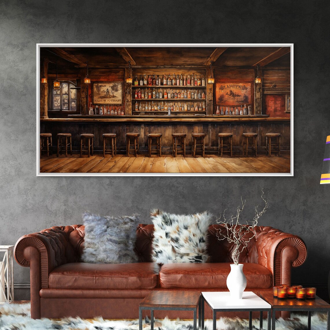 Prohibition Saloon Western Art Print, Bar Decor - Image 5