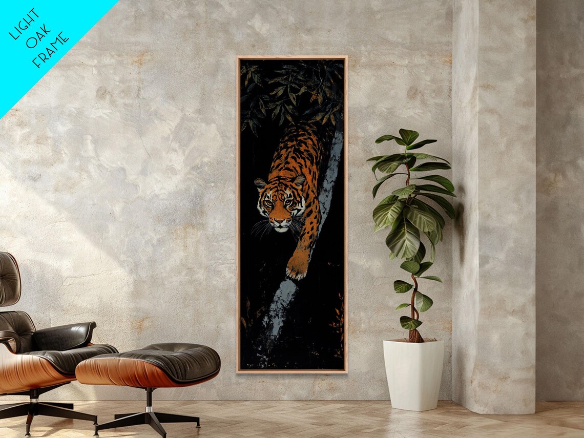 Majestic Tiger Stalking Through The Jungle Art Print - Image 4