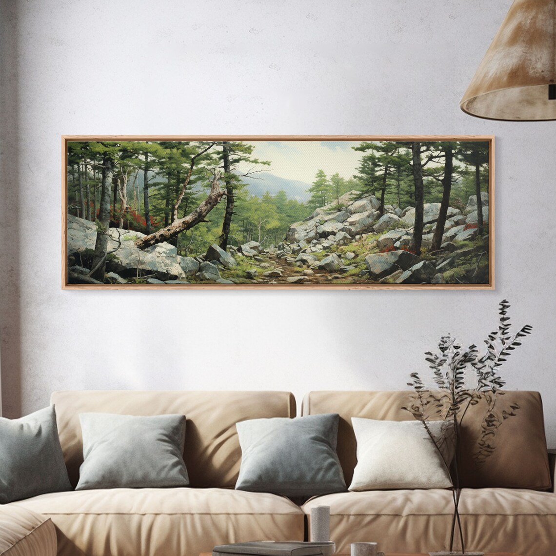 Acadia National Park Watercolor Sunset Art Print - Image 4