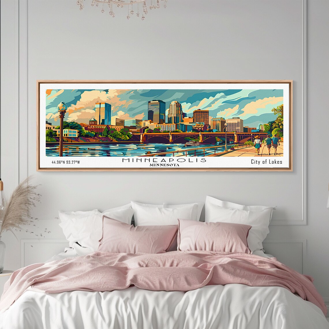 Minneapolis Minnesota Mid-Century Modern Travel Poster - Image 4