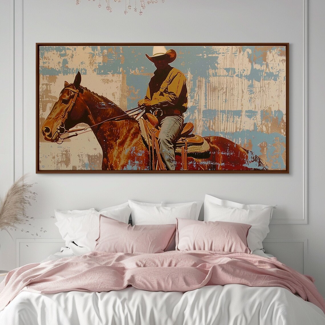 Minimalist Cowboy Desert Scene, Boho Art Print - Image 5
