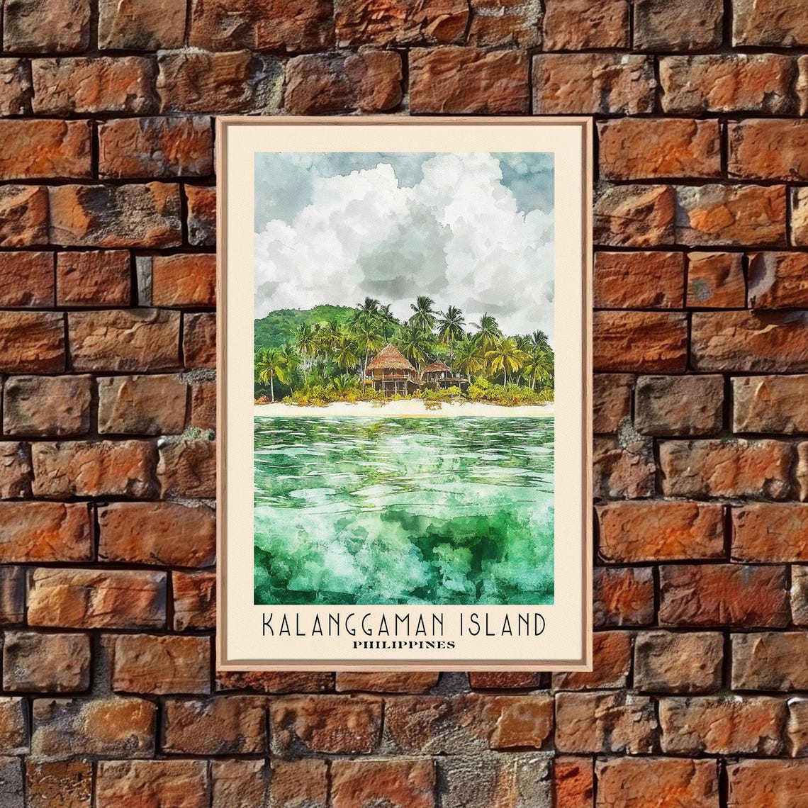 Kalanggaman Island Philippines Palm Beach Turquoise Water Poster Art - Image 5